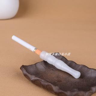 胖东来代购和田玉烟嘴白玉节节高升烟斗吸烟过滤器健康烟具男士烟